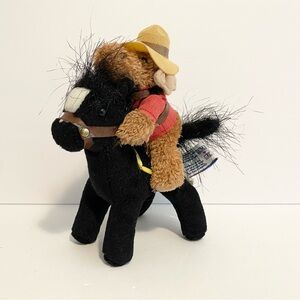RCMP Mountie Horseback Riding Plush 5” Mini Horse Police Stuffed Animal Canadian